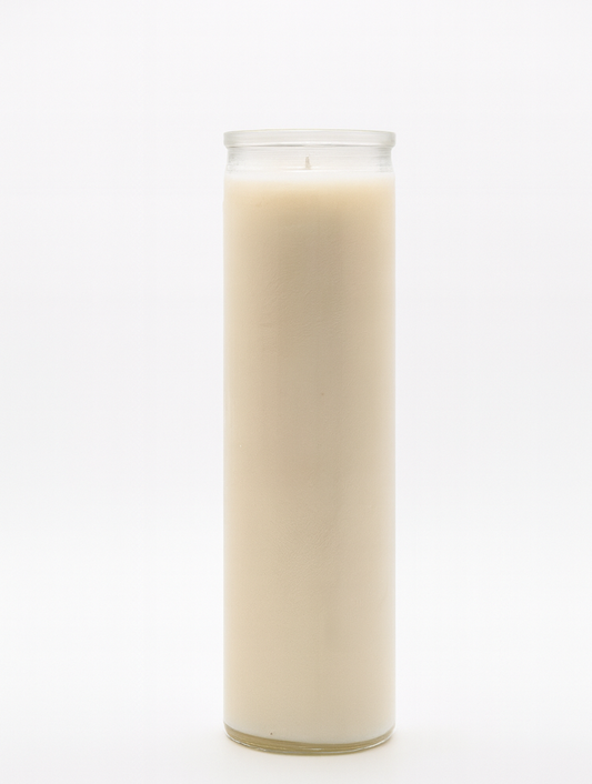 8 in. White Candle